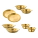 thumbnail image 2 of Platos y cuencos de acero inoxidable, juegos de vajilla, cubiertos, artículos de camping, 8 piezas de oro, 2 of 9