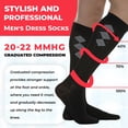 thumbnail image 2 of MAXAR Men’s Fashion Cotton Compression Support Socks, X-Large, 2 of 7