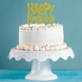 thumbnail image 2 of Gold Glitter Happy Birthday Cake Topper, 2 of 2
