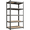Dark Gray, variant on Topeakmart 5 Tier Metal Storage Rack with Adjustable Shelves, Silver