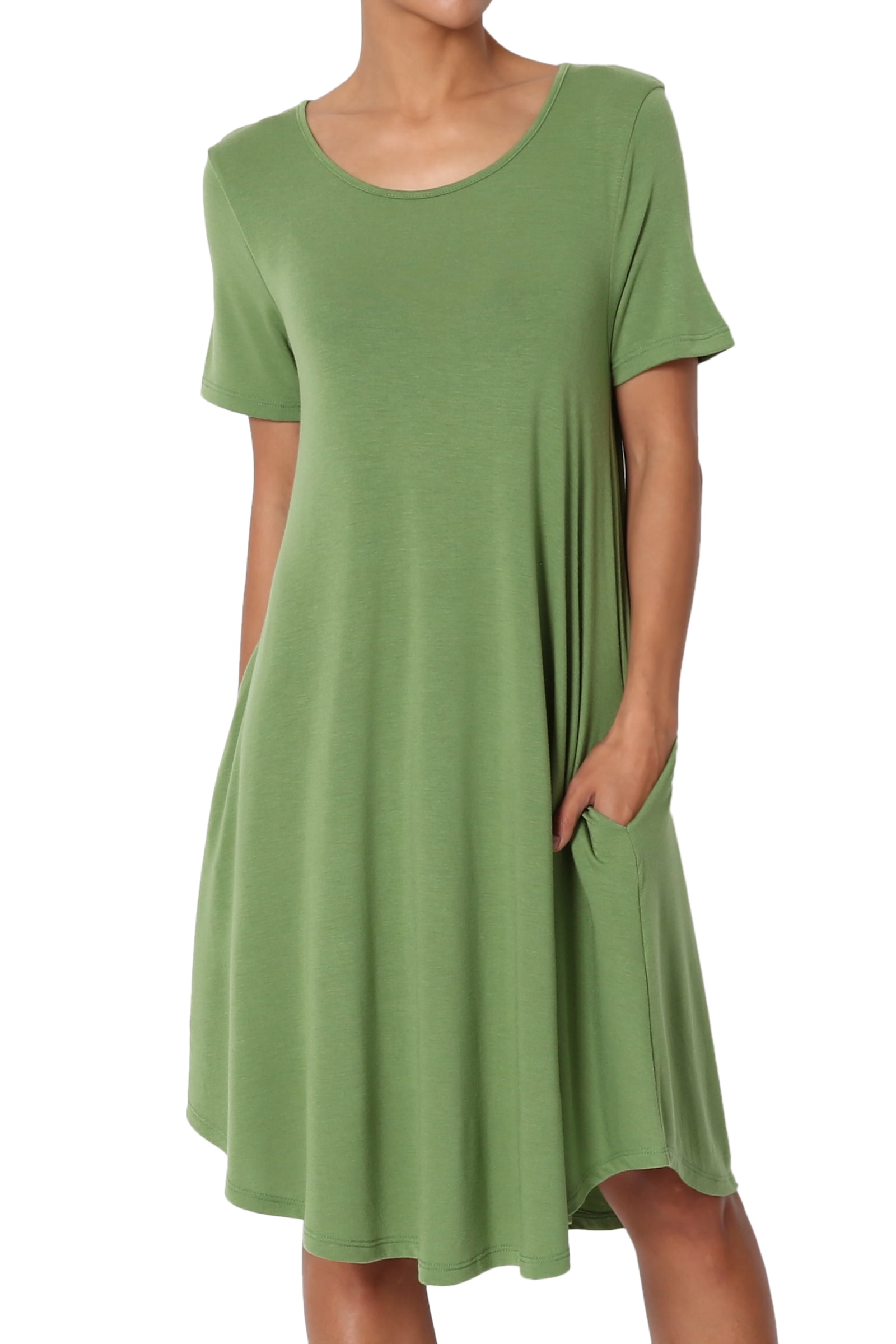 T-shirt Dress With Pockets - Adopt, Don’t Shop (3 Colours) (Slim Fit)