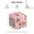 thumbnail image 4 of Lsque Gingerbread Houses Pink Wonderland Printed Tissue Box Cover Holder, Facial Paper Organizer Dispenser,Square with Bottom Belt, PVC Leather Decorative Organizer, 4 of 8