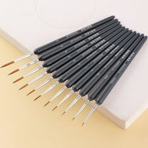 Gzwccvsn Miniature Paint Brushes Set, 11Pcs Small Paint Brushes for Detail, Detail Paint Brushes Set for Fine Detailing & Art Painting, Perfect for Acrylic Painting,Watercolor, Oil,Craft, Models