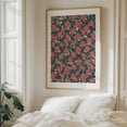 thumbnail image 5 of Romantic Rose Garden - Illustration Floral Flowers Pattern Botanical Vintage Art Deco Modern Art Oak Framed Wall Art Print 16 x 20 inches, 5 of 12