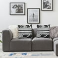 thumbnail image 2 of nygtbtfer Black and White Throw Pillow Covers  Set of 2 Decor Decorative Throw Pillow Cover Grey Abstract Modern Geometric Square Cushion Cases for Sofa Bed Couch 22x22in, 2 of 7