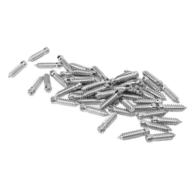 Vis de Pneu, Argent Fort M6 Vis 6mm 50 Pcs pour Véhicule Tout-Terrain