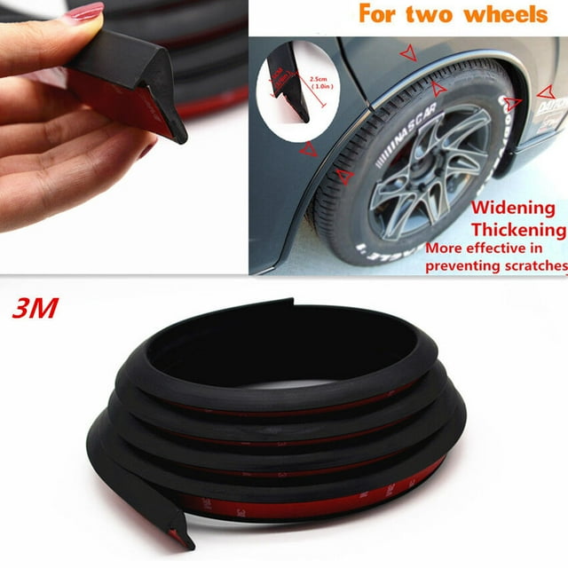 Car Fenders Wheel Eyebrow Whee Extension Protector Lip Trim Strip Anti-rub Pad