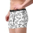 thumbnail image 2 of Disketp Hand Drawn Turtle Men's Boxer Briefs,Soft and Breathable Cotton Underwear with ComfortFlex Waistband, 2 of 7