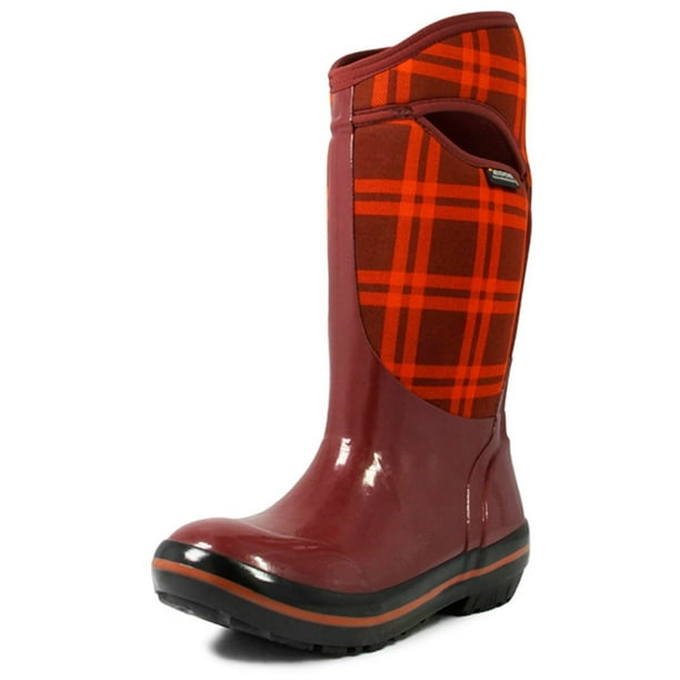 Bogs - Bogs Muck Boots Womens Plimsoll Plaid Tall Waterproof 71785 - Walmart.com - Walmart.com