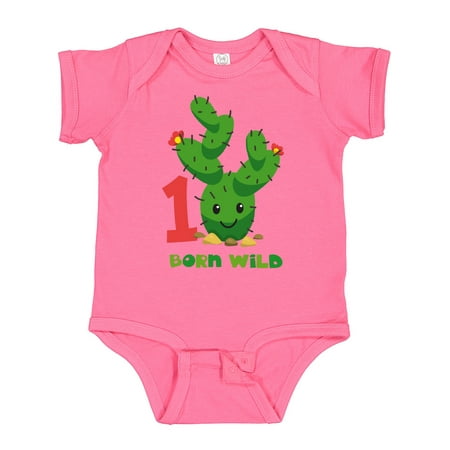 

Inktastic Cute Cactus 1st Birthday Gift Baby Boy or Baby Girl Bodysuit
