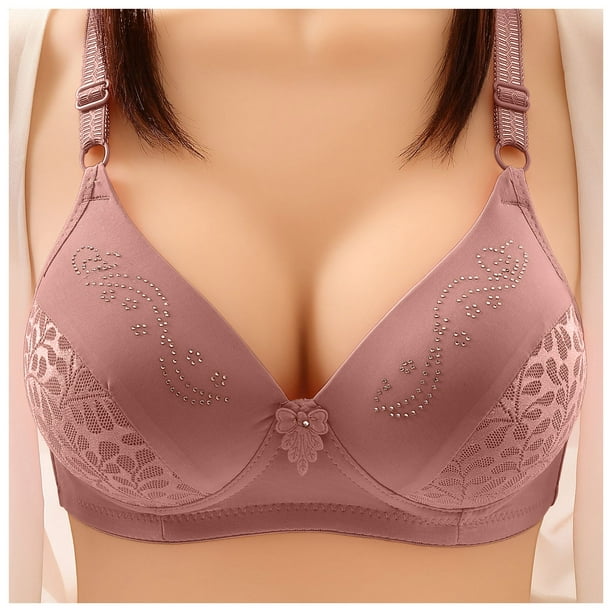 Aayomet Bras for Women Three Breasted Bra Thin Underwear