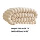 thumbnail image 2 of Manta de franela color leche liso | Manta suave de microfibra para sofá, cama o sillón | Manta cálida y transpirable para siestas en la sala de estar, 2 of 2