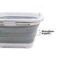 thumbnail image 5 of SAMMART Expandable & Collapsible Dish Drainer - Foldable Drying Rack - Portable Dinnerware Organizer - Space Saving Kitchen Storage Tray, 5 of 7