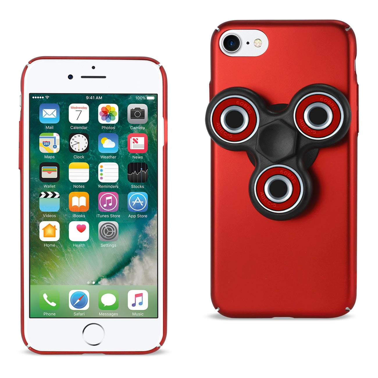 Iphone 7/ 6s Case with Led Spinner Clip on in - Walmart.com