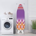 thumbnail image 4 of HELLHERO Zigzag Stripe Art Ironing Board Cover 3 Fasteners Polyester Fiber Fabric Hook and Loop Adjustable Fasteners, 4 of 5