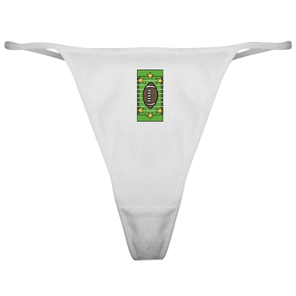 CafePress - Football Field Classic Thong - Women's Novelty Thong Panties Underwear
