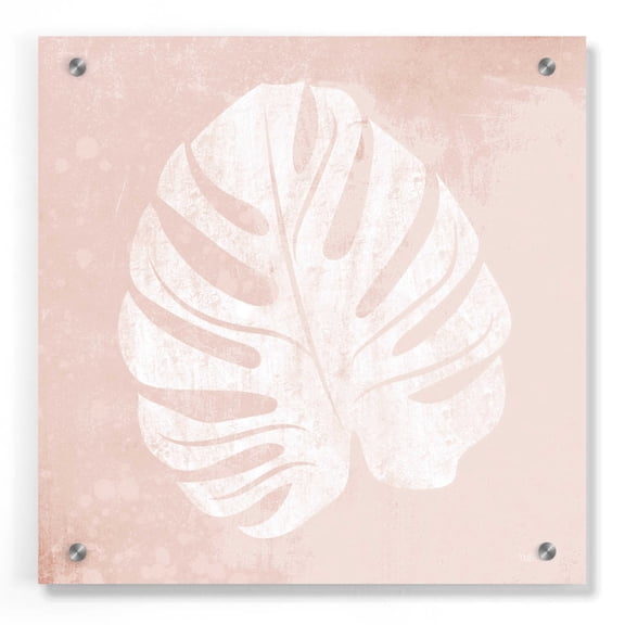 Epic Art 'Blush Fern III' by House Fenway, Acrylic Glass Wall Art, 36"x36"