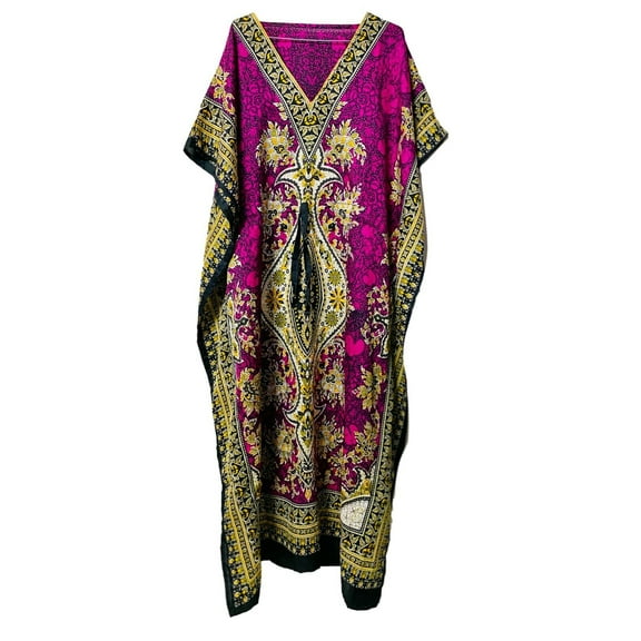 Long-Kaftan-dress-Hippy-Boho-Maxi-One-Women-india-caftan-Tunic--Dress-Night-Gown