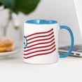 thumbnail image 4 of CafePress - Peace American Flag Mug - 11 oz Ceramic Mug - Novelty Coffee Tea Cup, 4 of 6