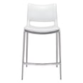 thumbnail image 3 of Ace Counter Stool (Set of 2) White & Silver, 3 of 6