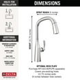 thumbnail image 4 of Delta 9176-Pr-Dst Stryke 1.8 GPM Pull-Down Kitchen Faucet - Black, 4 of 4