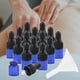 thumbnail image 4 of Cuentagotas de vidrio Yuyangstore 15 piezas con tapa Mini portátil 1 ml azul negro, 4 of 8