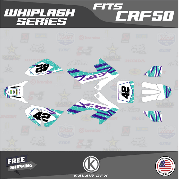 Kalair GFX Graphics Kit for Honda CRF50 (2004-2012) Whiplash Series