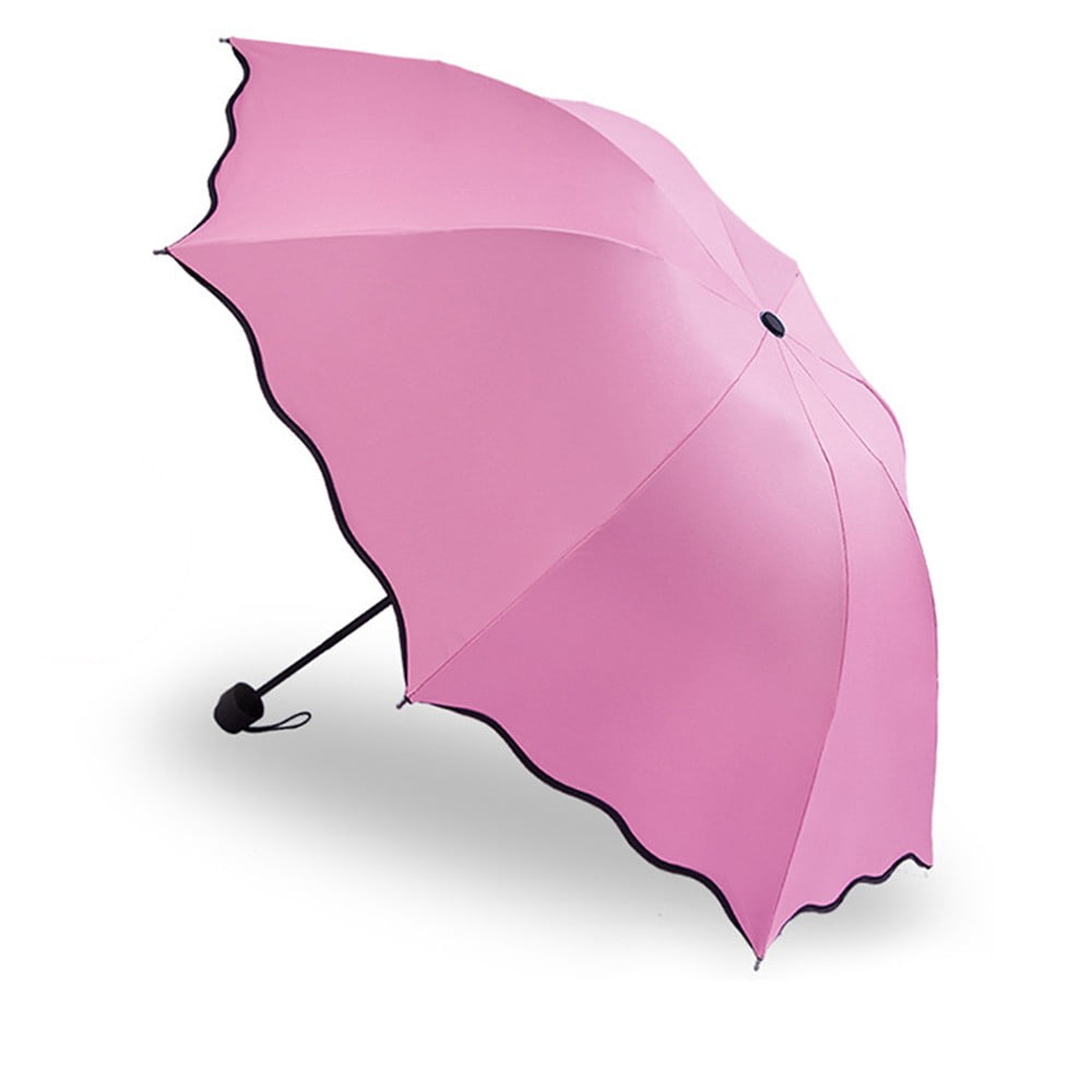 Windproof UV Protection Flower Design Folding Umbrella
