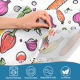 thumbnail image 4 of Yayeee Kitchen Valance Rod Pocket 54" x 18" Living Room Window Curtain, Various Vegetables Pattern, 4 of 6