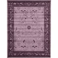 thumbnail image 1 of Unique Loom La Jolla Botanical Rug 10' x 13' Rectangle Violet/Dark Purple, 1 of 10