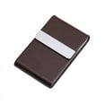 thumbnail image 6 of Multifunction Stainless Steel Cigarette Case PU Cigar Storage Box Tobacco Holder 1 PC Card Cases Smoking Accessories (coffee), 6 of 7