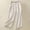 *Beige, variant on ClodeEU Women's Linen Blend Wide Leg Cropped Pants, Slimming Solid Color Trousers with Elastic Waist Khaki,Womens Plus XL