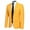 Yellow, variant on Cloudstyle Men's Slim Fit One Button Suit Blazer Jacket Casual Party Sport Coat