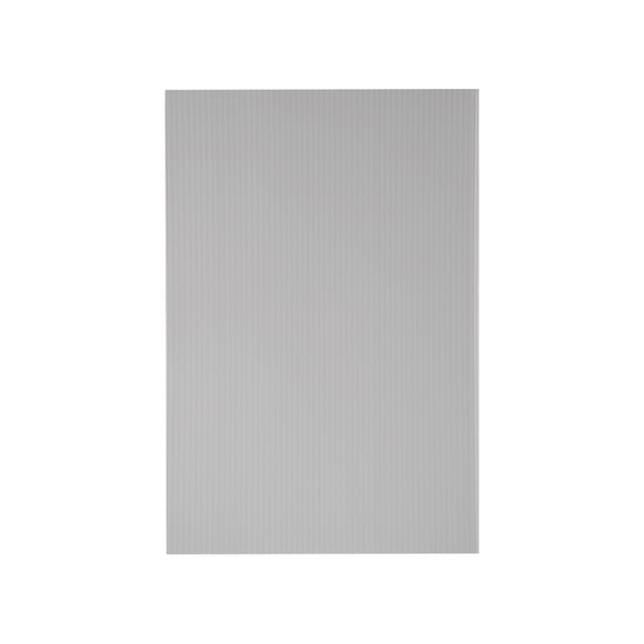 Hojas de plástico corrugado, carteles en blanco grises de 3mm, 8 pulgadas x 12 pulgadas, tablero en blanco impermeable 1 pieza