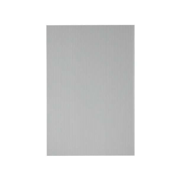 Hojas de plástico corrugado, carteles en blanco grises de 3mm, 8 pulgadas x 12 pulgadas, tablero en blanco impermeable 1 pieza
