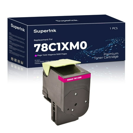 Compatible Lexmark 78C1XM0 78C1X30 Magenta Toner Cartridge by