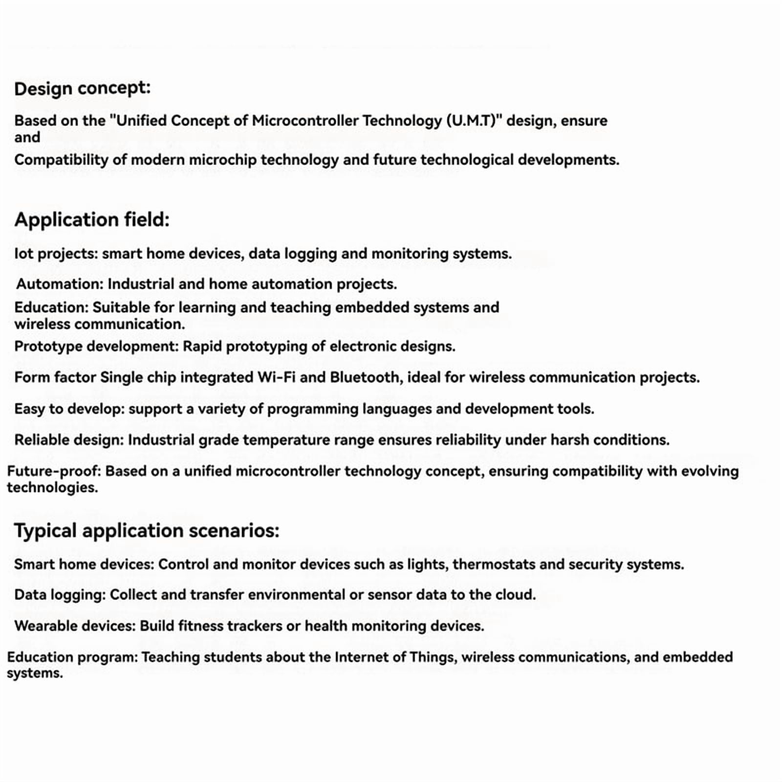 Nano Kit ESP32 Module Dual Wi-Fi & Bluetooth Extended 100m Range Enhanced Connectivity for IoT Projects