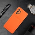 thumbnail image 7 of Galaxy A53 Case, Slim Soft Fit Shockproof Protection Case Dropproof Non-Slip Silicone Case with Card Slots Soft TPU Bumper Phone Wallet Case for Samsung Galaxy A53 5G 6.5 inch 2022,Orange, 7 of 7