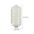 thumbnail image 2 of COMPUKAS 2Pcs Electric Guitar Neck Plate Copper-nickel Alloy Pickup Part for Musicians, 2 of 7