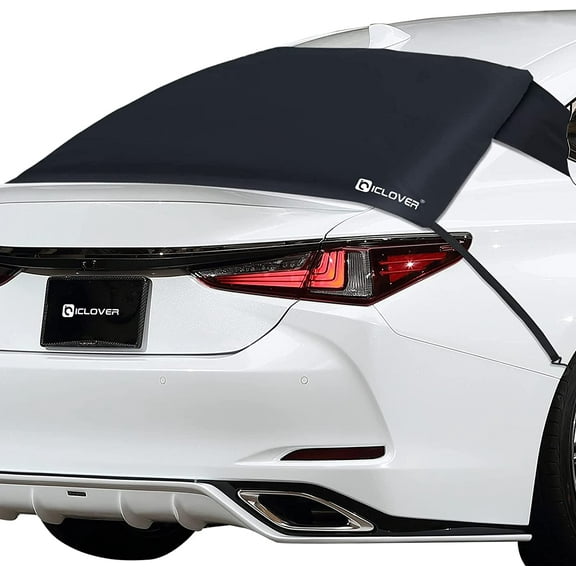 Windshield Snow Ice Cover 600D Oxford Fabric - fits Most Sedans, SUVs, Trucks & Vans, Winter Frost Protection, 55"x31.5" Anti-Frost Thermal Shield, Easy Secure Magnets, Anti-Theft, Free Storage Bag