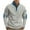 Gray, variant on Goodtrade8 Color Block Mens Tops Half Zipper Zip Mock Neck Long Sleeve Casual Men's Sweatshirts