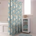 thumbnail image 3 of Shower Curtain Beach Starfish Shower Curtains for Bathroom Decor Coral Seashell Conch Retro Shower Curtain Sets with Hooks Waterproof Fabric Bath Curtain Extra Long 72" X 84", 3 of 5