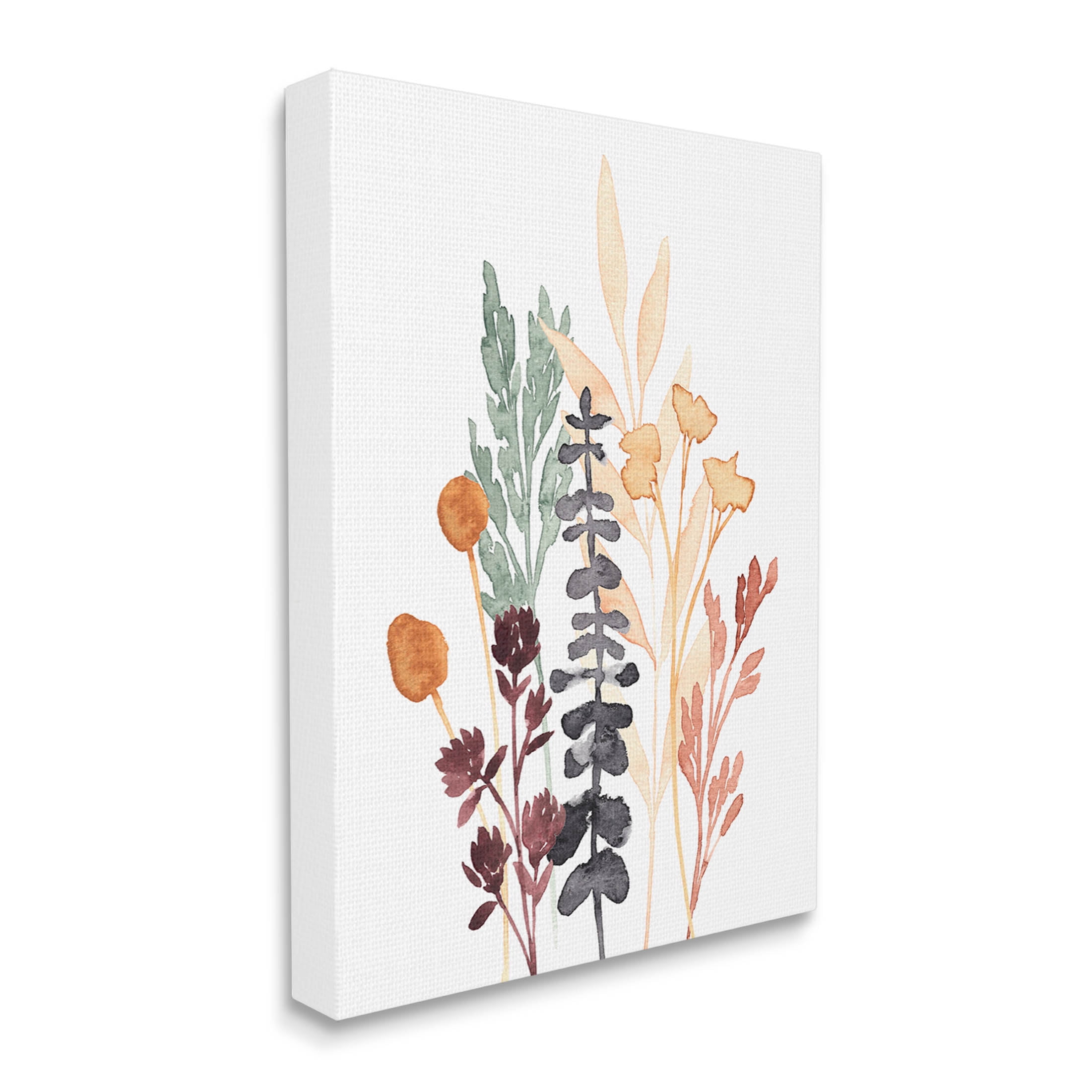 Stupell Industries Country Cottage Herbs Layered Botanicals Graphic Art Gallery Wrapped Canvas Print Wall Art, Design by Annie Warren
