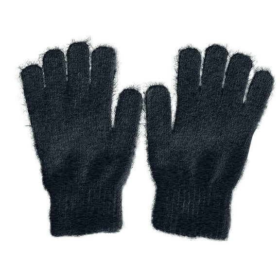 Ahabrexf Warm Furry Gloves, Winter Casual Couple's Matching Gloves for Cold Weather