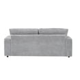 thumbnail image 5 of JERFIT Modern Corduroy 3-Seater Sofa with Storage, 4 Pillows, Cloud-Like Comfort for Living Room & Office, Gray, 5 of 8