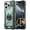 Green, variant on Case for iPhone 13, Rotating Double Ring Kickstand Drop Protective Anti-Scratch Built-In Camera Control Button Silicone Shockproof Phone Case Cover for iPhone 13, Orange