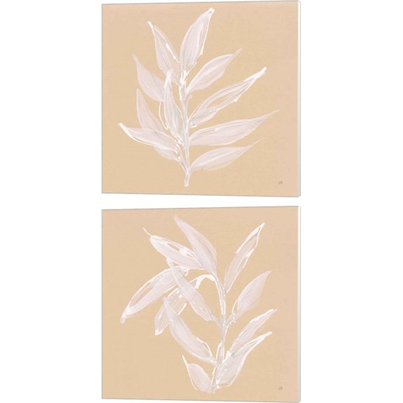 Great Art Now Leaf Study by Chris Paschke 2 Piece Canvas Art Set Each 14W x 14H
