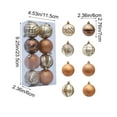 thumbnail image 4 of Cheapark 8-Piece Shatterproof Christmas Ball Ornaments - Multi-Style Decor Set, Versatile Hanging Pieces for Trees & Party Celebrations, 4 of 6