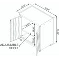 thumbnail image 7 of Fortress Textured Metal 31.5" Garage Mobile Cabinet with 2 Adjustable Shelves y, 7 of 7