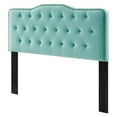 thumbnail image 1 of Tufted Headboard, King Size, Velvet, Blue, Modern Contemporary Urban Design, Bedroom Master Guest Suite, 1 of 10